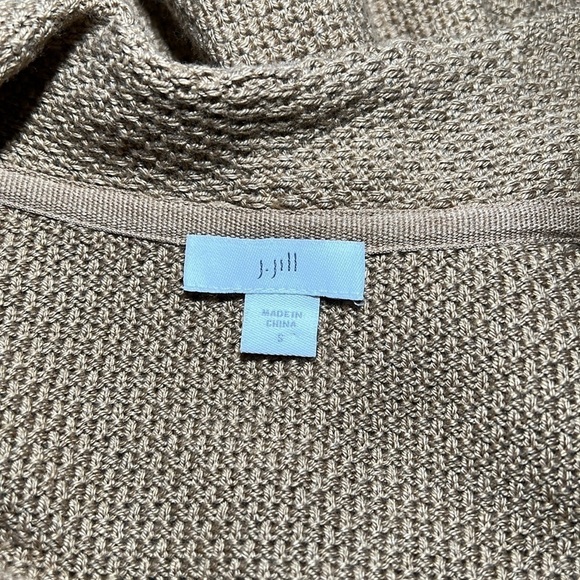 J Jill Cardigan Fringe Front Belted - Picture 5 of 7